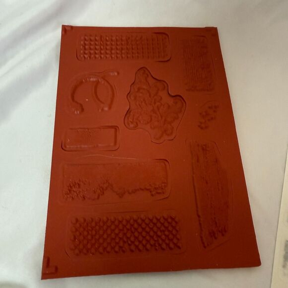Stampin’ Up! Timeless Textures Cling Stamp Set - Opened not used, Retired Crafts - Picture 4 of 6